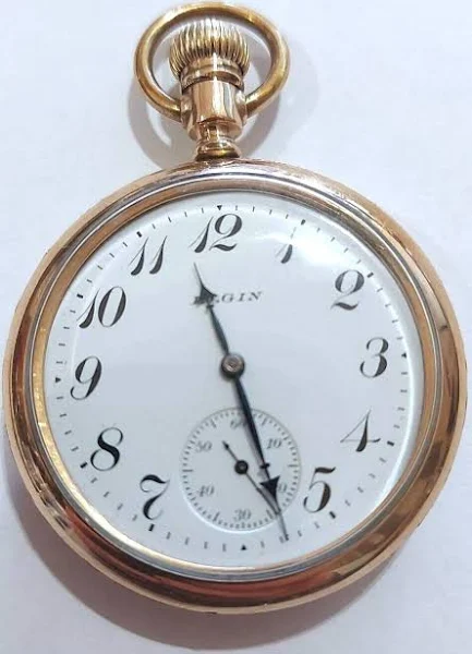 Zabytkowy Męski Stary Zegarek Kieszonkowy Pozłacany A-5