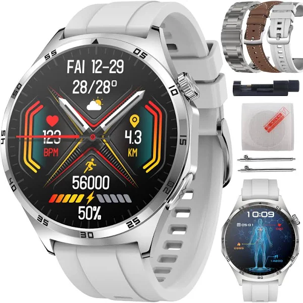 Smartwatch Zegarek Pomiar Glukozy Ekg Ciśnienie Skład Krwi Rozmowy Menu Pol