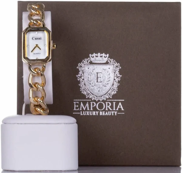 Damski zegarek CUSSI ze stopu z kryształkami kwarcu