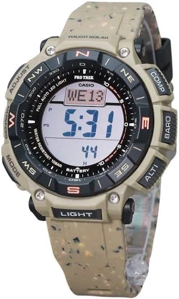 [Casio] Zegarek Protrek []Climber Line Tough Solar Biomass Plastic PRG-340SC-5JF Męski Brązowy