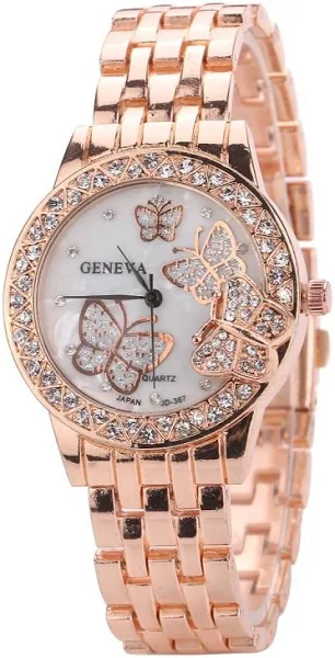 Geneva Zegarek Zircon Butterfly