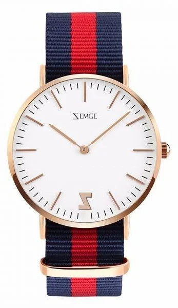 Klasyczny damski zegarek z białą tarczą Zemge