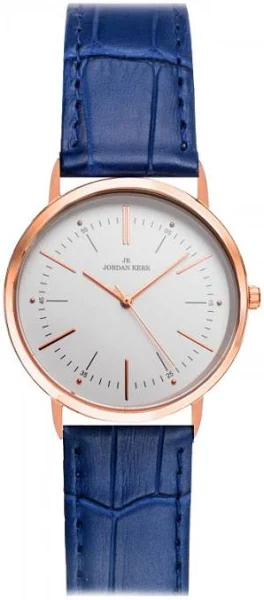 Wyjściowy Damski Zegarek Jordan Kerr Na Tłoczonym Skórzanym Pasku