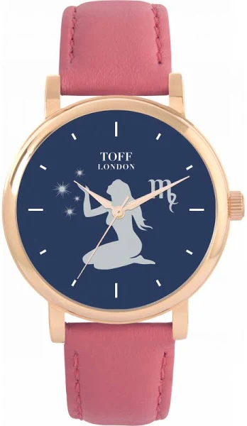 TLWS-35207 Toff London Granatowy zegarek Virgo