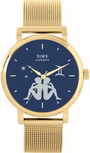TLWS-35106 Toff London Granatowy zegarek Gemini