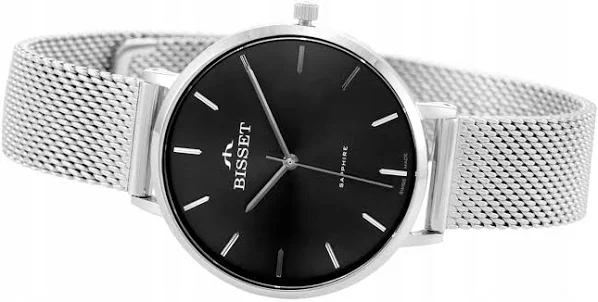 Szwajcarski Zegarek damski Bisset BIS1100 szafir swiss box +Grawer