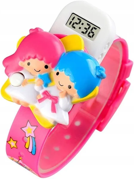 Zegarek dziecięcy Skmei elektroniczny róż fiolet