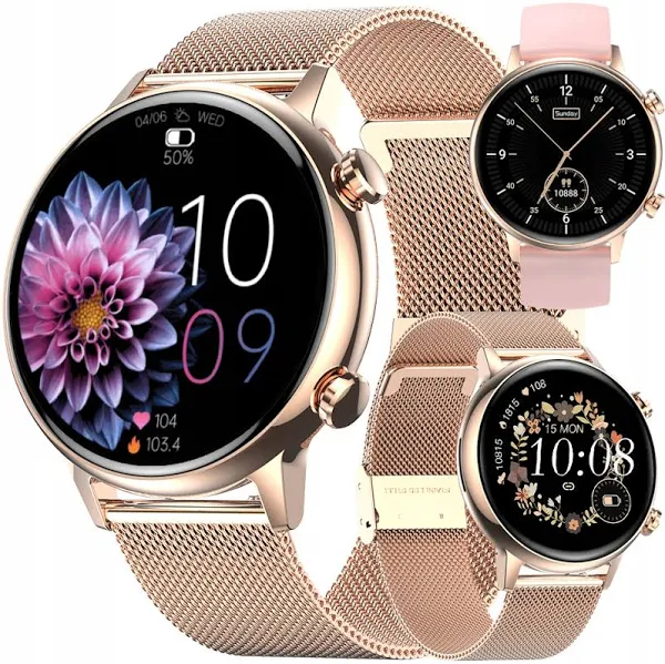 Smartwatch Damski Rozmowy Ciśnienie Polskie Menu