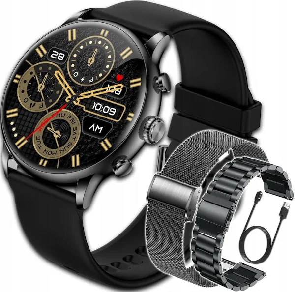 Smartwatch Damski Polskie Menu Rozmowy Puls Ciśnienie Sport Amoled