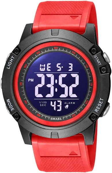 SMAEL Zegarek sportowy dla mężczyzn Wodoodporny LED zegarki na rękę 1902