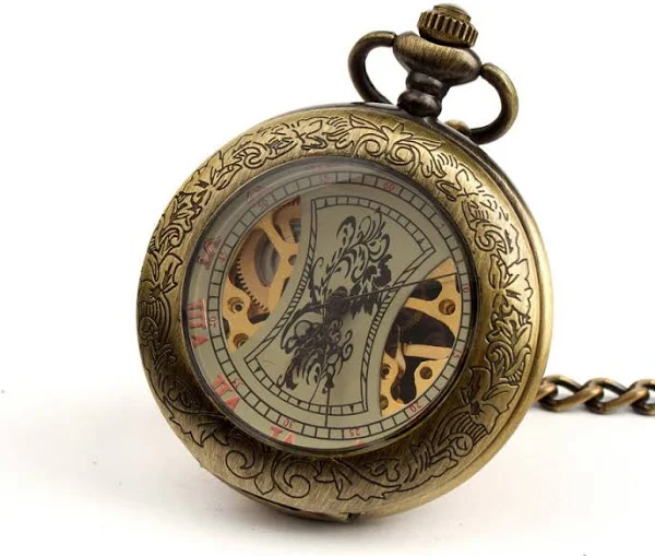 Empik Zegarek na łańcuszku Brązowy Klasyk