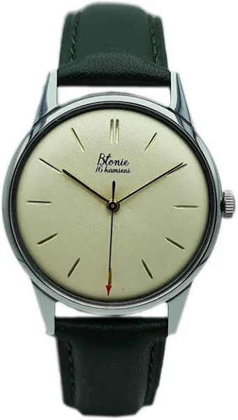 Odrestaurowany mechaniczny Zegarek BŁONIE