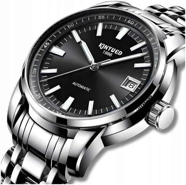 Zegarek Mechaniczny Męski Automatyczny Luksusowy Datownik Pudełko