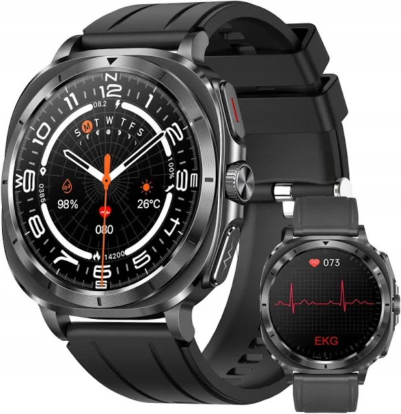 Smartwatch Zegarek Amoled 380MAH Ekg Bmi Pomiar Cukru Ciśnienie Temperatura