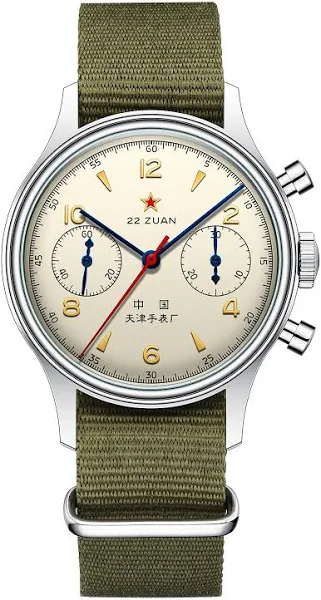 Aesop ST1901 1963 mechaniczny chronograf męski zegarek z mechanizmem nakręcany ręcznie analogowy męski zegarek ze stali nierdzewnej szafirowy