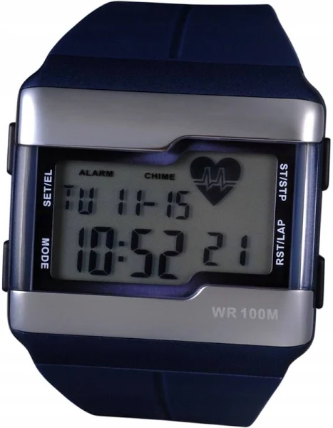 Xonix Męski Zegarek WR100m Pulsometr Bmi