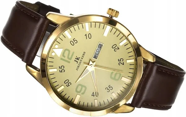 Jordan Kerr Zegarek Męski J.Kerr Na Pasku Datownik Prosty Wzór