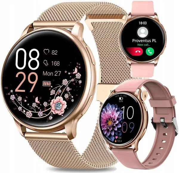 Smartwatch Damski Dla Kobiety Rozmowy Powiadomienia Sport Pomiary Menu Pl