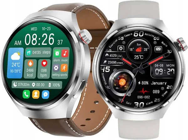 Smartwatch Zegarek Pomiar Cukru Glukoza Temperatura Rozmowy 2paski 300mAh