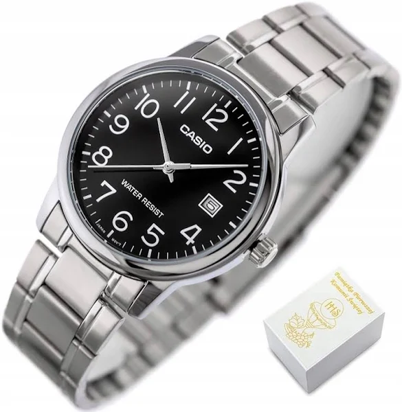 Zegarek Casio dla chłopca Na Komunię datownik cyfry +box Grawer +torebka