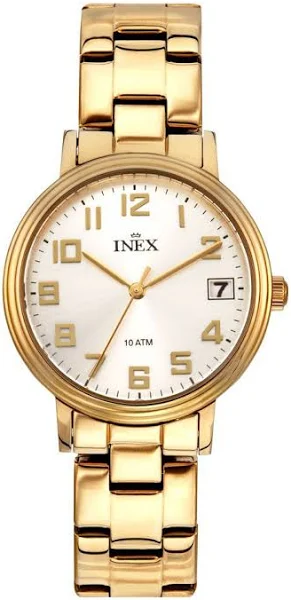 Inex Womens Gold Silver A12180D4A Kwarc Złoty