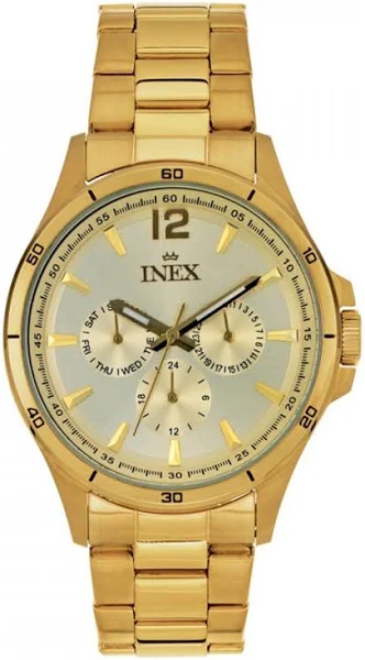 Inex Mens Gold/Champagne A12148D7I Kwarc Złoty