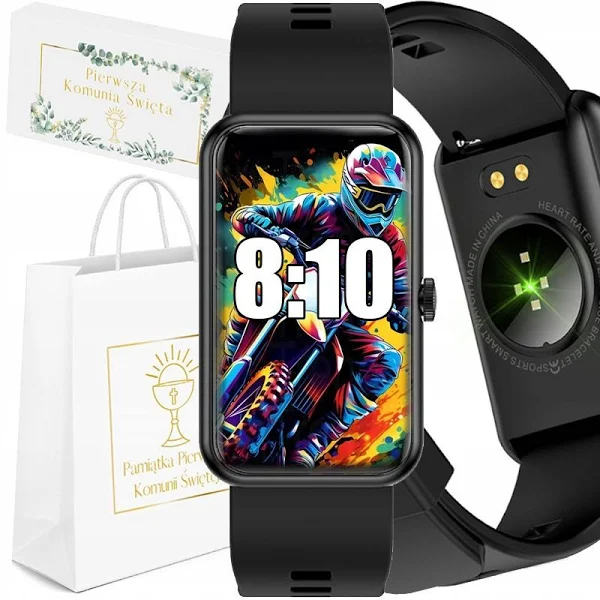 Zegarek smartwatch dla dziewczynki komunia Rubicon KE83GR zielony