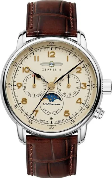 Zegarek męski Zeppelin Mediterranee Moonphase 9636-5