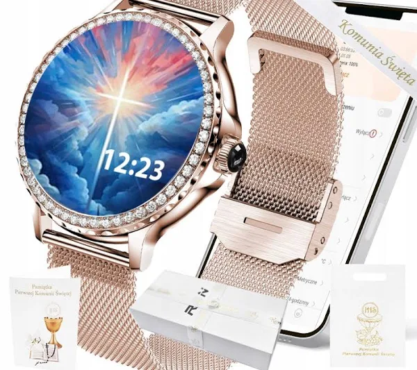 Zegarek Komunia Dla Dziewczynki Smartwatch Pl Ekg Puls Sms Smart Watch
