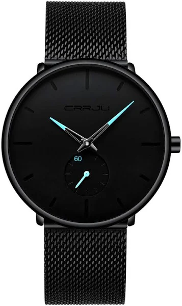 Unendlich U Męski zegarek ultra cienkie minimalistyczne modne luksusowe zegarki na rękę ze stoperem