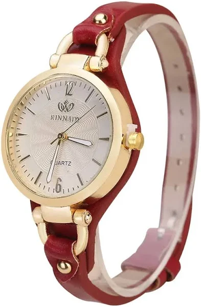 2024 zegarek kwarcowy damski ze skóry PU cienki pasek zegarek damski zegarki w jednolitym kolorze moda damska zegarek na prezent Relojes Para Mujer