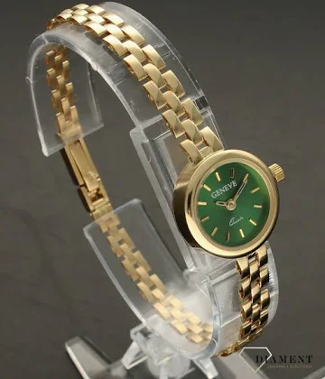 Złoty Zegarek Geneve Damski 585 Biżuteryjna Bransoletka 14 Gram Złota