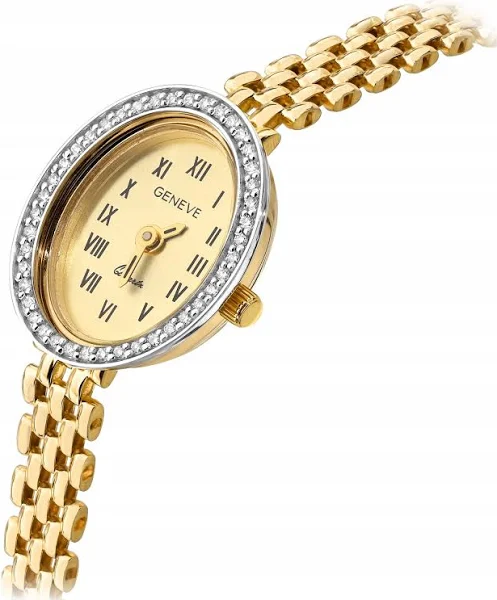 Złoty zegarek Geneve z brylantami 0,21ct ZEG16 próba 585