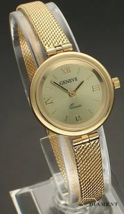 Złoty Zegarek Geneve Damski 585 Biżuteryjna Bransoletka 26 Gram Złota Zg 183