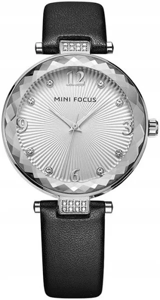 Zegarek damski Mini Focus pasek skóra cyrkonie