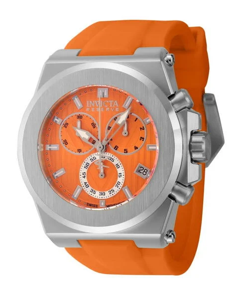 Invicta Watches, Akcesoria, Mężczyzna, Pomarańczowy, ONE Size, Reserve - Akula 45234 Men's Quartz Watch - 50mm, Orange