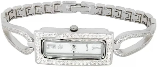 Zegarek Srebrny Prostokątny AG 925