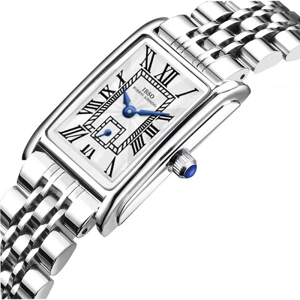 Moda damska prostokątny zegarek złoty stalowy wodoodporny zegar ręczny kobiece prezenty oryginalny