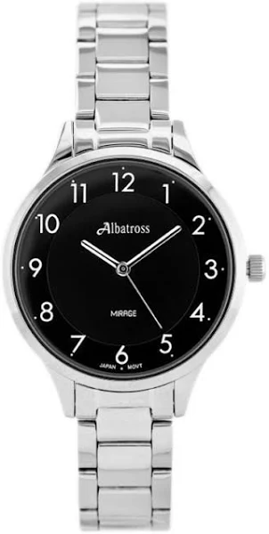 ZEGAREK DAMSKI ALBATROSS Mirage ABBC02 silver/black II