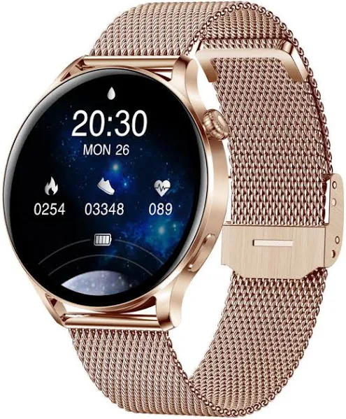 Smartwatch Garett Lady Elegance RT złoty stalowy