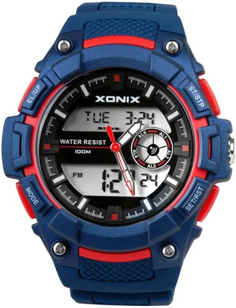 Wielofunkcyjny Męski Zegarek Xonix Wskazówki LCD