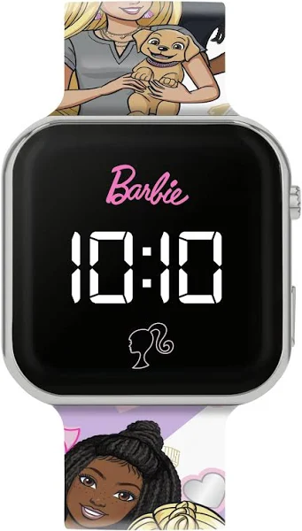 Peers Hardy Accutime Barbie Printed Strap Led Kids