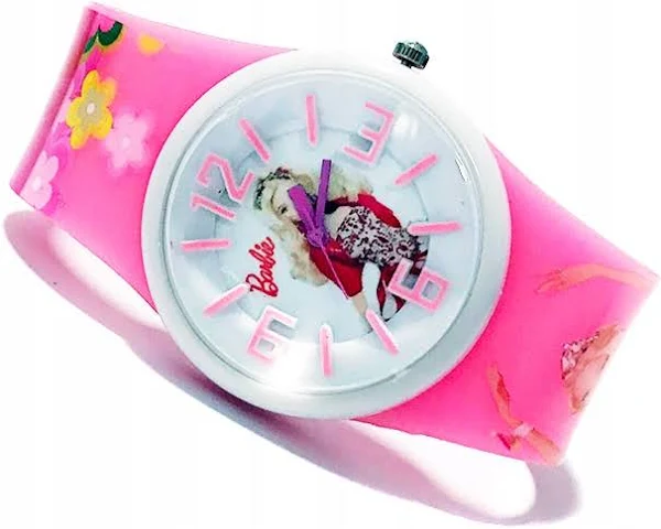 Zegarek dziecięcy Barbie róż błękitny biały