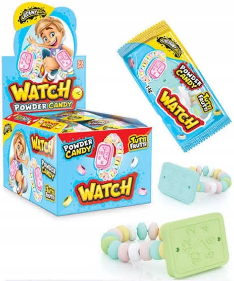 Johny Bee Zegarki Watch Cukierki pudrowe 50 szt