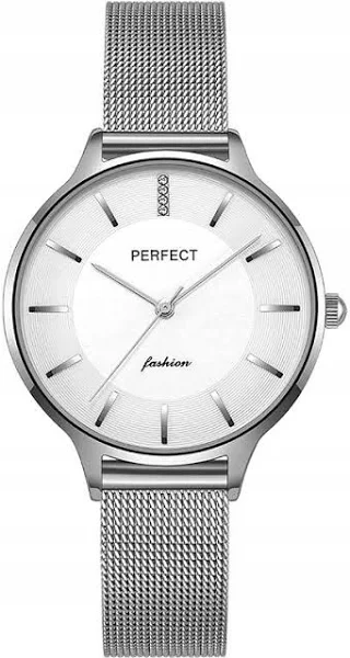 Gustowny Damski Zegarek Na Bransolecie Srebrny Z Cyrkoniami