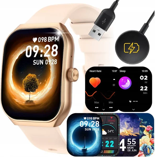 Smartwatch Zegarek Damski Rozmowy Polskie Menu Pl Sport Puls Amoled