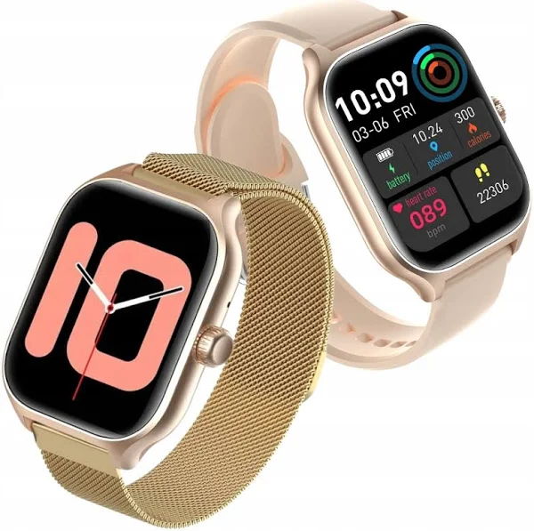 Zegarek Smartwatch Damski Menu Pl Rozmowy Sms Pomiar Puls