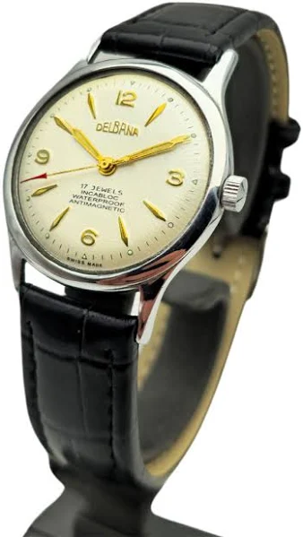 Zegarek DELBANA z lat 50-tych STAN BDB W5