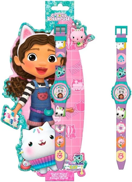 Euroswan Zegarek cyfrowy Koci Domek Gabi Kids