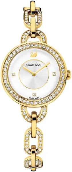 Auth Swarovski Damski Aila 1124151 Złoty Szwajcarski Zegarek Kwarcowy
